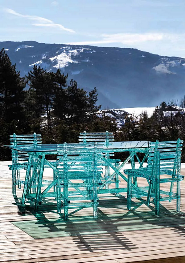 Chaise d'extérieur en polycarbonate A Mare Edra AMR010 usine EDRA de l'Italie. Foto №16