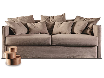 Canapé convertible en tissu ou cuir VIBIEFFE Tangram 3600 usine VIBIEFFE de l'Italie