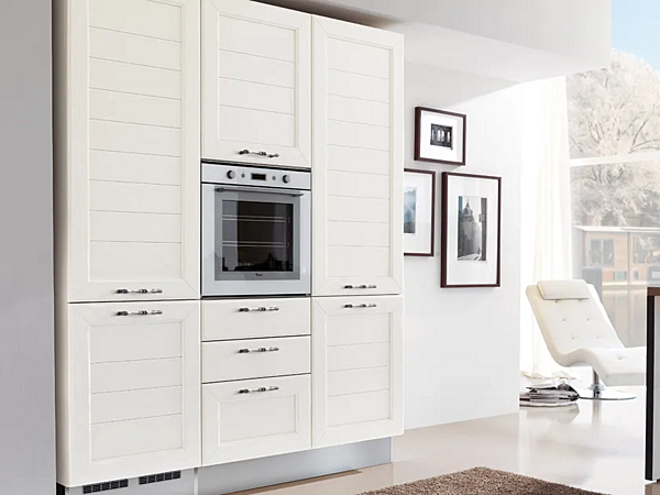 Cuisine en frêne avec poignées Claudia LUBE CUCINE usine LUBE CUCINE de l'Italie. Foto №3