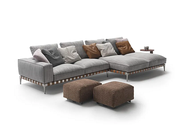 Canapé d'angle en tissu Gregory XL FLEXFORM usine FLEXFORM de l'Italie. Foto №12