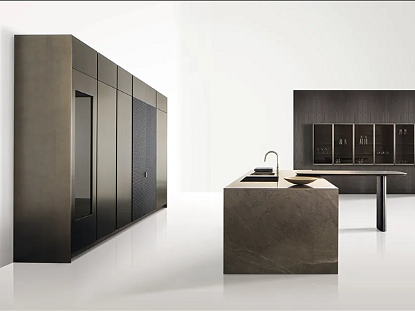 Cuisine en bois avec poignées intégrées GIORGETTI GK 01 usine GIORGETTI de l'Italie. Foto №2