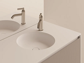 Lavabo rond encastré en surface solide Undici AGAPE usine Agape de l'Italie