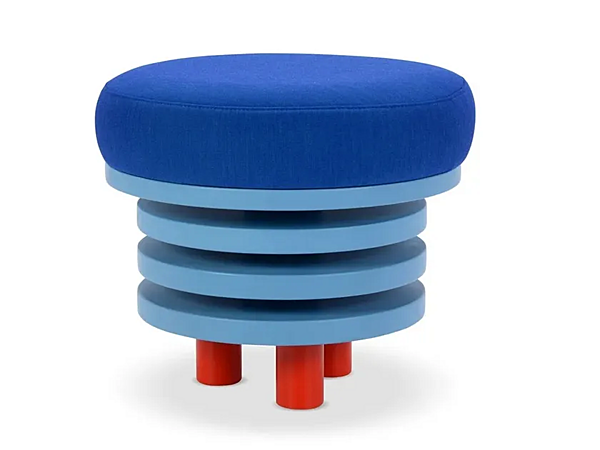 Pouf rond en tissu Roche D45 Adrenalina IMB1070831, IMB1050058 usine ADRENALINA de l'Italie. Foto №1