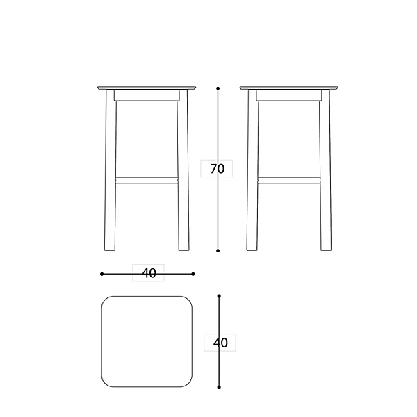 Tabouret en aluminium revêtu de poudre avec repose-pieds VARASCHIN 244SG, 244SGB, 244SGI, 244SGBI usine VARASCHIN de l'Italie. Foto №7