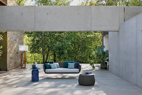 Chaise suspendue de jardin 2 places en téflon Atmosphera Ludo L4 LUDV.DO usine ATMOSPHERA de l'Italie. Foto №2