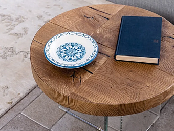 Table basse ronde en bois Wildwood LAGO AIR Table basse ronde en bois Wildwood LAGO AIR usine LAGO de l'Italie