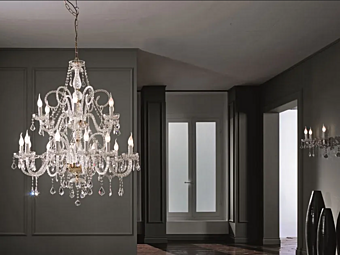 Chandelier en cristal Swarovski Epoca L12 6 Euroluce Lampadari Chandelier en cristal Swarovski Epoca L12 6 Euroluce Lampadari usine EUROLUCE LAMPADARi de l'Italie