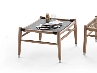 Table basse rectangulaire en iroko extérieur Tessa FLEXFORM