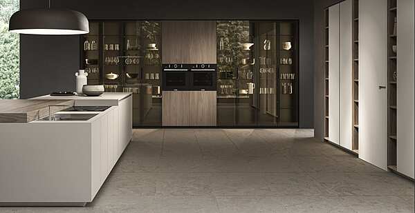 Cuisine équipée avec îlot en bois ASTER CUCINE ATELIER usine Aster Cucine de l'Italie. Foto №2