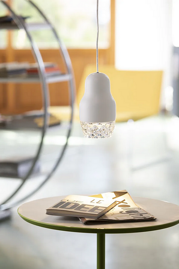 Suspension en verre et aluminium Fedora AXOLIGHT usine Axolight de l'Italie. Foto №7