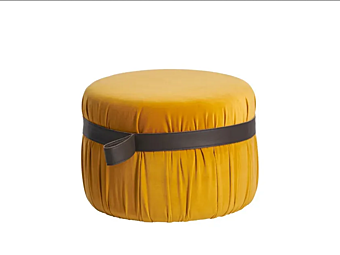 Pouf rond en tissu rembourré Herm 925 O60 Potocco 925/060