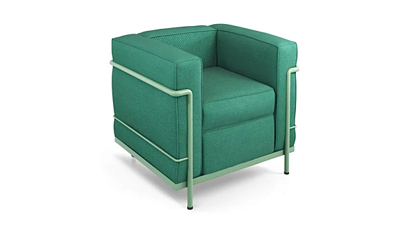 Fauteuil grand confort avec accoudoirs en tissu CASSINA petit modèle 002 usine CASSINA de l'Italie. Foto №4