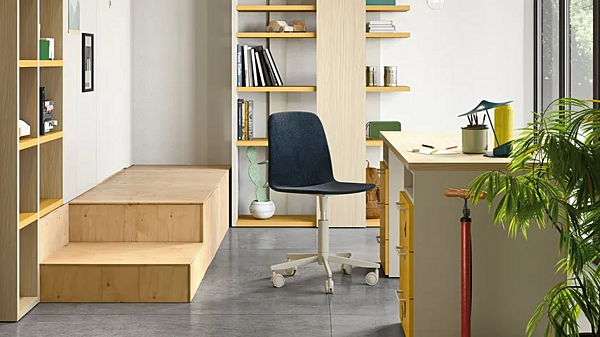 Fauteuil rembourré à base à 5 branches Nidi Collection Pod usine nidi de l'Italie. Foto №2