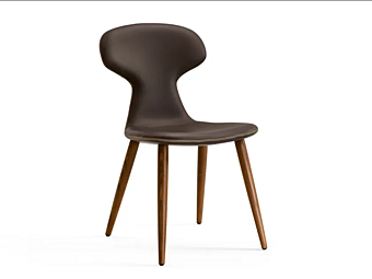 Chaise en cuir rembourrée Agata Eforma Chaise en cuir rembourrée Agata Eforma usine Eforma de l'Italie
