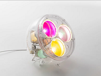 Lampe de table LED en polycarbonate et méthacrylate Artemide Yang LED 0324010APP