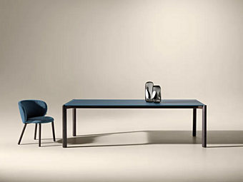 Table rectangulaire en verre Correr Slim LAGO