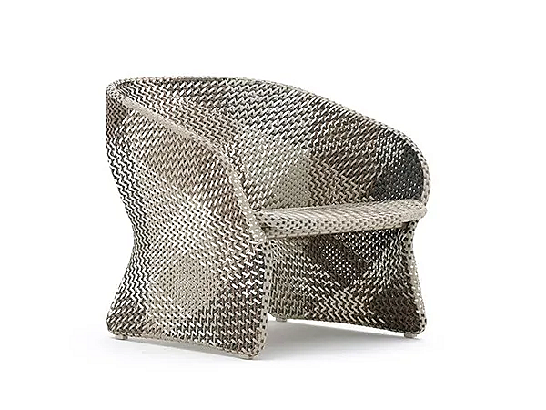 Fauteuil de jardin en fibre synthétique avec accoudoirs VARASCHIN MAAT 2371, 2372 usine VARASCHIN de l'Italie. Foto №1