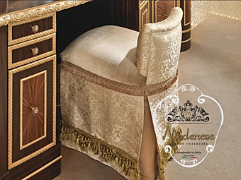 Tabouret en tissu rembourré Modenese Luxury Interiors 14522 usine MODENESE GASTONE de l'Italie