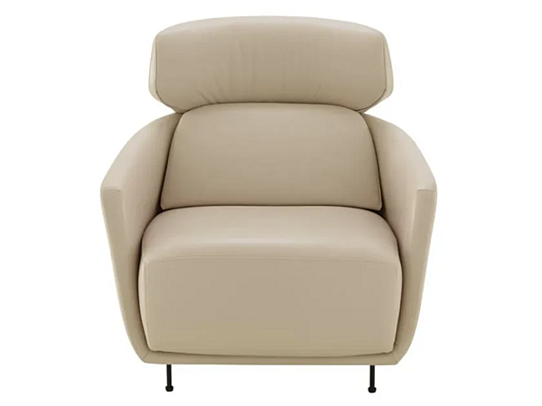 Fauteuil en cuir avec repose-tête Okura LIGNE ROSET 17100205 usine LIGNE ROSET de l'Italie. Foto №1