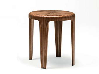 Table basse ronde en bois GIORGETTI ROUND 66552, 66553 usine GIORGETTI de l'Italie