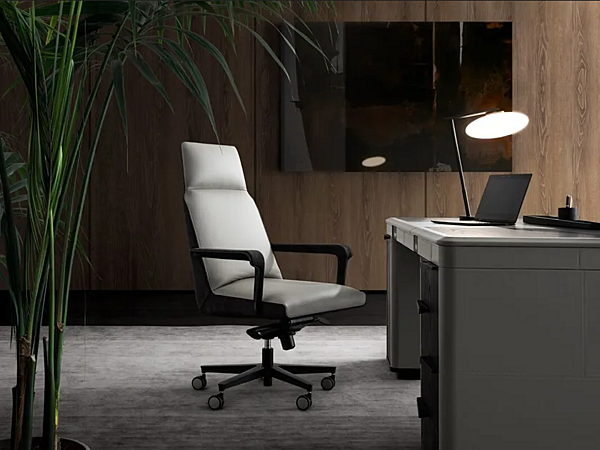 Bureau exécutif en bois avec tiroirs Noah i 4 Mariani usine i 4 Mariani de l'Italie. Foto №15