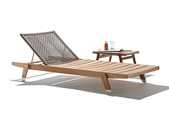 Transat en bois Iroko FLEXFORM Hora Sexta
