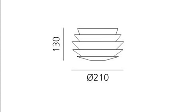 Applique murale en aluminium Slicing Artemide T250610 usine Artemide de l'Italie. Foto №4