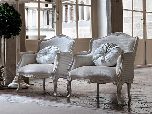 Fauteuil en tissu avec accoudoirs Savio Firmino 3119 3119POL usine SAVIO FIRMINO de l'Italie. Foto №3