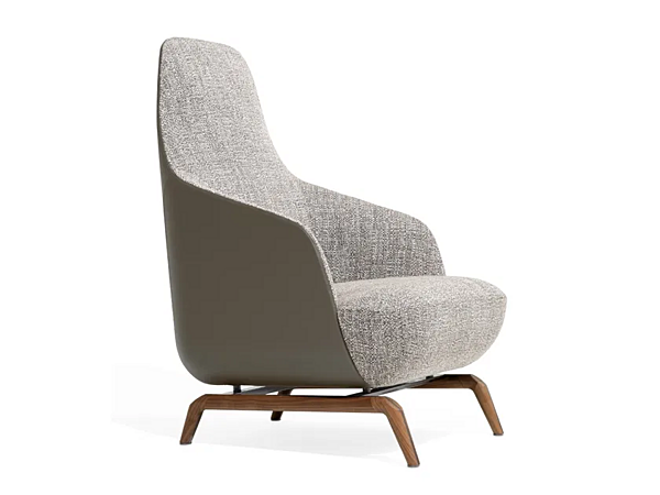 Fauteuil Bergère en tissu avec accoudoirs Janet GIORGETTI usine GIORGETTI de l'Italie. Foto №1