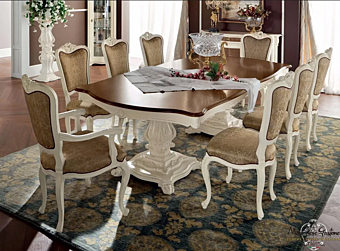 Table rectangulaire en bois Modenese Luxury Interiors 13141 Table rectangulaire en bois Modenese Luxury Interiors 13141 usine MODENESE GASTONE de l'Italie