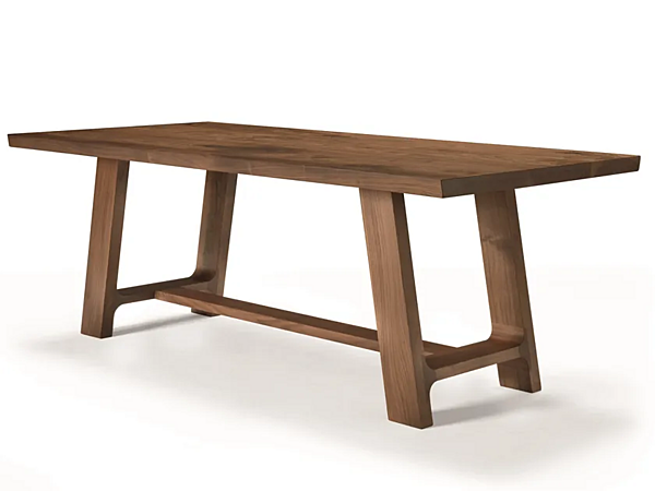 Table rectangulaire en noyer Leonardo ARTE BROTTO L640N 180L L640N/180L usine Arte Brotto de l'Italie. Foto №1