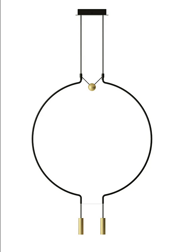 Suspension en métal LED Liaison Spliaix2 AXOLIGHT usine Axolight de l'Italie. Foto №3