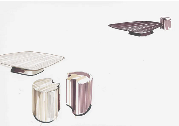 Table basse en bois pour salon Woody Mia GIORGETTI usine GIORGETTI de l'Italie. Foto №9