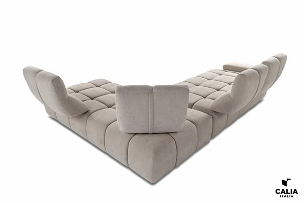 Canapé modulable en tissu avec dossier rembourré Calia Italia Sommier PREMIUM 1220 usine Calia Italia de l'Italie. Foto №6