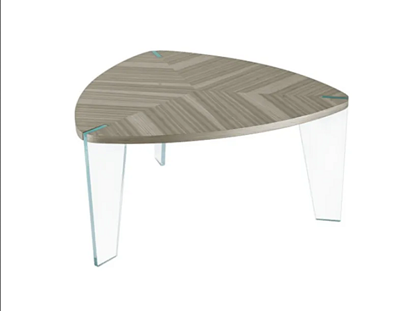 Table basse triangulaire en noyer Sospeso DALE H 614 usine DALE de l'Italie. Foto №1
