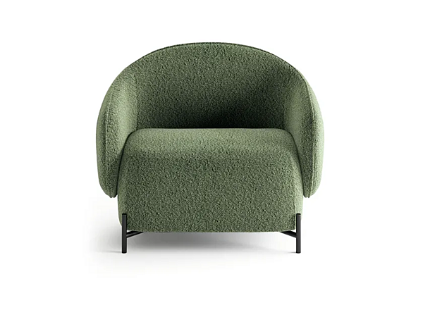 Fauteuil en tissu avec accoudoirs Mella INNOVA Imbottiti usine Innova Imbottiti de l'Italie. Foto №3