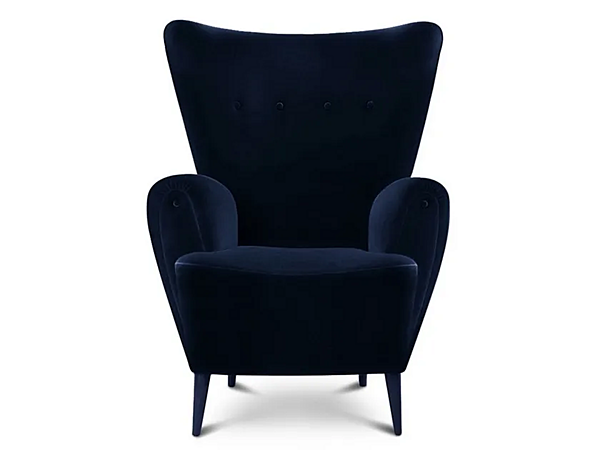 Fauteuil en velours avec accoudoirs BRABBU Clerk usine BRABBU de l'Italie. Foto №1