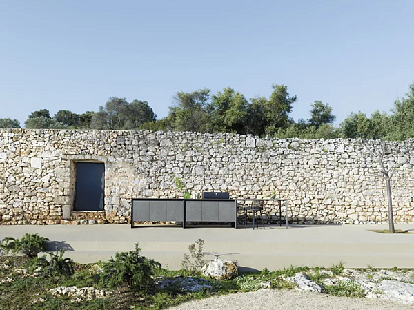 Cuisine d'extérieur en aluminium et céramique avec barbecue VARASCHIN usine VARASCHIN de l'Italie. Foto №3