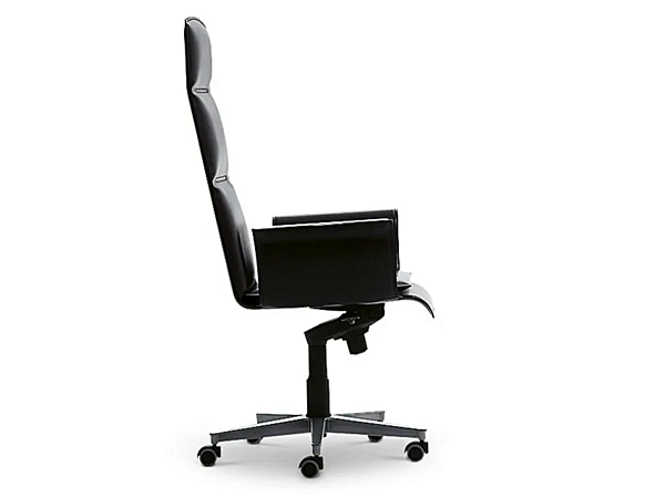 Chaise de direction pivotante en cuir avec dossier haut I 4 Mariani Wing usine i 4 Mariani de l'Italie. Foto №8