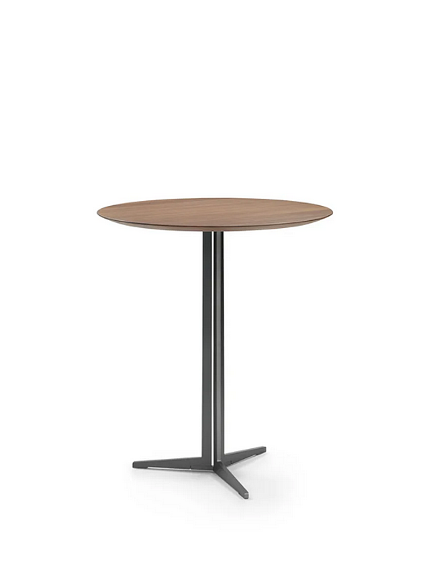 Table haute ronde en matériau Fly avec base étoile à trois branches FLEXFORM usine FLEXFORM de l'Italie. Foto №3