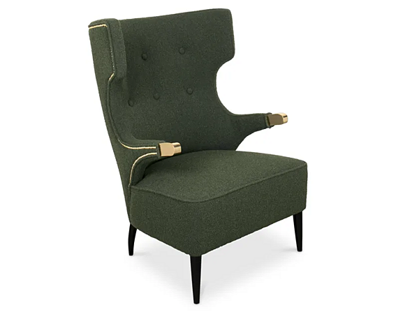 Fauteuil en cuir rembourré avec accoudoirs Sika BRABBU usine BRABBU de l'Italie. Foto №8