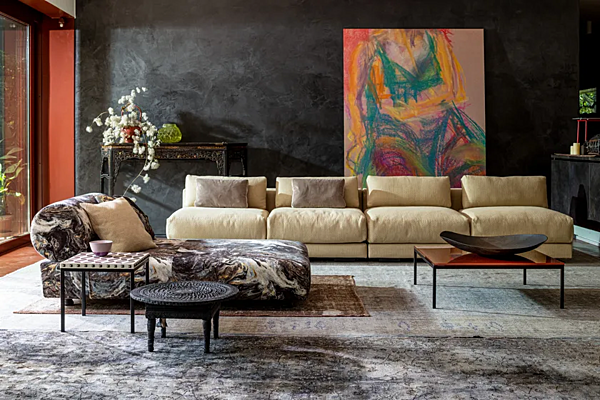 Lit de jour en tissu Mezze Moroso usine Moroso de l'Italie. Foto №7