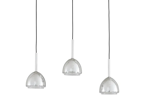 Suspension en verre borosilicate LED avec finition chrome LIGNE ROSET 10073002 usine LIGNE ROSET de l'Italie. Foto №1