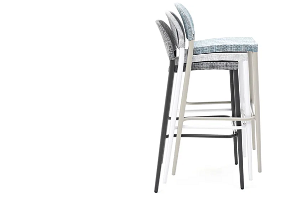 Tabouret de jardin en aluminium revêtu de poudre VARASCHIN Clever 229S5, 229S0 usine VARASCHIN de l'Italie. Foto №10