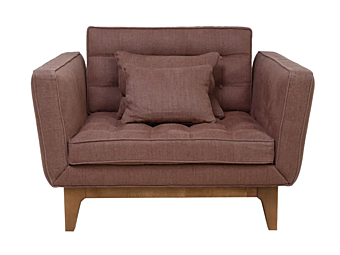 Fauteuil en lin avec accoudoirs CHELINI Yvan usine CHELINI de l'Italie