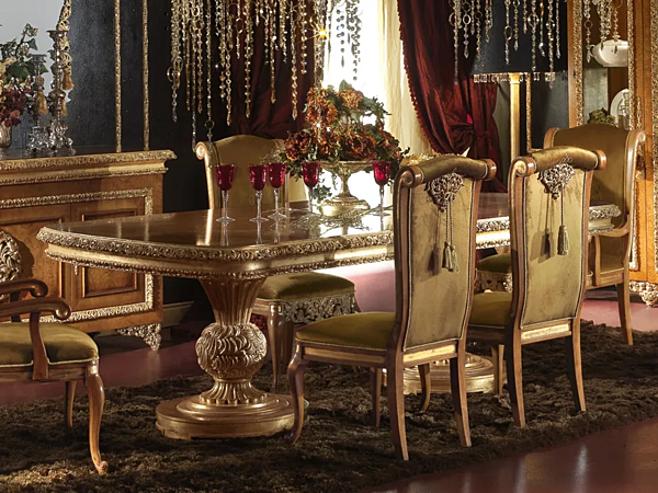 Table rectangulaire en bois Royal A.R. Arredamenti 706 usine A.R.ARREDAMENTI SRL de l'Italie. Foto №3