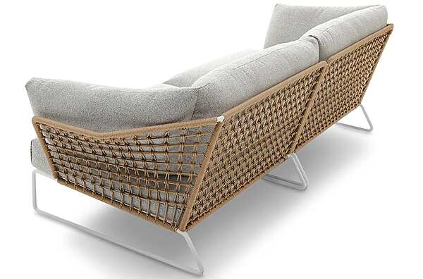 Canapé de jardin en tissu 2 places avec housse amovible Saba New York Soleil usine SABA de l'Italie. Foto №4