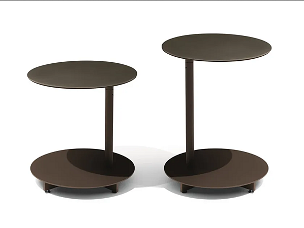 Table d'appoint ronde en acier collection Apsara GIORGETTI 88100, 88101, 88102 usine GIORGETTI de l'Italie. Foto №1
