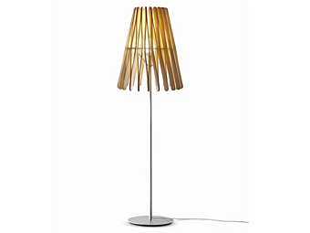 Lampe sur pied en bois Fabbian Stick F23 C02 69 Lampe sur pied en bois Fabbian Stick F23 C02 69 usine Fabbian de l'Italie