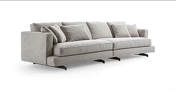 Canapé d'angle en tissu avec housse amovible Frigerio collection Davis Twin usine Frigerio de l'Italie. Foto №3